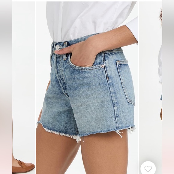 Agolde Parker Long Vintage Jean Shorts Size 29 - Picture 3 of 12